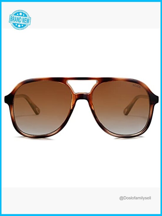 Retro Polarized Aviator Sunglasses Classic Vintage Trendy Square Frame